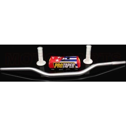 Motocross Handlebar 1-1/8" Fat Bar and Bar Pads + lattice grips For CRF KLX Dirt Pit Bike