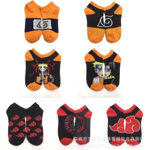 NARUTO Socks Nylon Socks Anime Cartoon Boat Socks Men and Women Stockings Breathable Cool Socks Summer Wholesale 2021 News