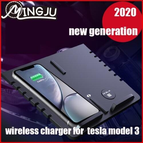 2020 new charge For Tesla MODEL 3 dual 10W mobile phone wireless charger, fast charging center console armrest box