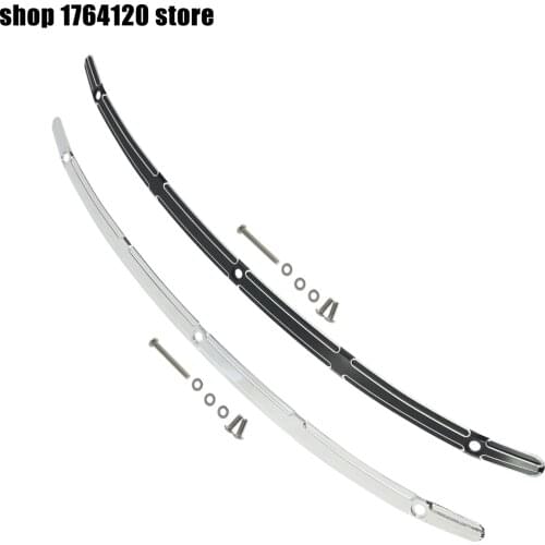 Motorcycle CNC Fairing Windshield Trim Black/Chrome Aluminum Fit For Harley Touring Street Glide Tri Glide Electra Gli 2014-2019