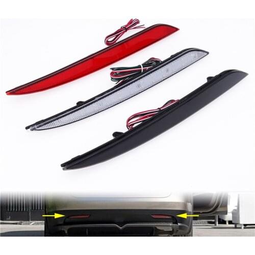 One Pair High Quality Car 12V LED Rear Bumper Brake Lights Waterproof Driving Stop Tail Lamps For Tesla Model 3 S X 2012-2020