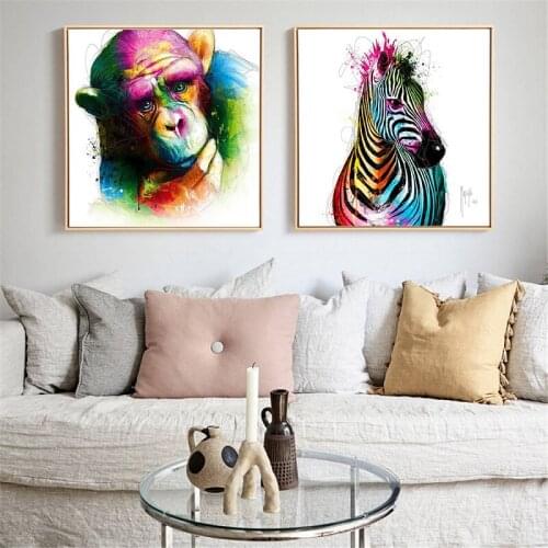 Dog Poster Nordic colorful Animals Diamond Painting DIY 5D Cross Stitch Full Square/Round Diamond Embroidery Mosaic Home De
