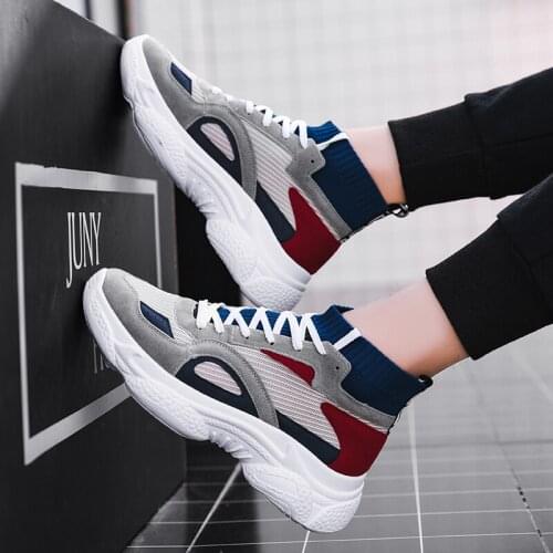 Causal zapatos Sneakers shoe leisure on Sneaker hightop sneakers high shoes Male men casuales de Mens white informales man 2020