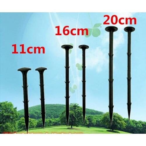 100 Pcs/lot garden ground nail PP Mulch Fix Tools Greenhouse Film Ground Cloth Sunshade Fly Net Pest Control Plastic Film Pegs