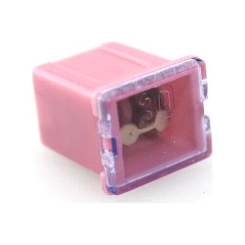 Pink 30A AMP 32V Female Plug in Blade Jcase Cartridge Low Profile PAL Fuse