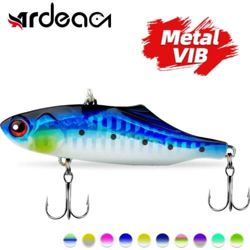 Fishing Lure Sinking vibration 30g 75mm vib lure trolling Metal lure Hard Bait crankbait winter Fishing Bass Pike lead Lure