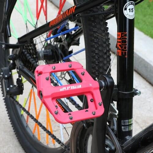 ESLNF Bike Pedal Ultralight Nylon Fiber Bearing Anti-slip Road Mountain Bicycle Pedal CNC Quick Release Wide Cycling Accessories