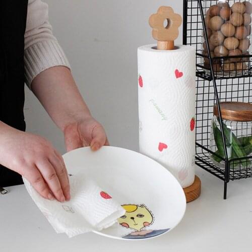 Vertical Stand Roll Paper Towel Holder Tissue Storage Accessories Home Kitchen Toilet Storage Shelf Vertical Roll Paper Rack