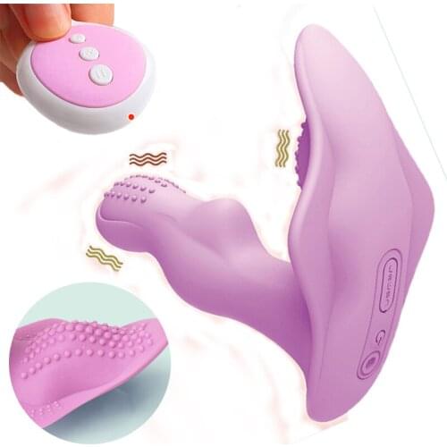 Wearable Butterfly Dildo Vibrator Adult Sex Toys for Women G Spot Clitoris Stimulator Wireless Remote Control Vibrator Panties