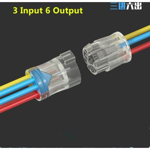 10PCS SPL-724/736 Quick Splitter plug-in electric Multiple wire connector Universal Compact wiring connectors terminal SPL4262