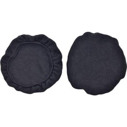 2pcs Stretchable Fabric Headphone Covers Washable Sanitary Ear Pad Earcup Earpad Covers Fit Most On Ear Headphones