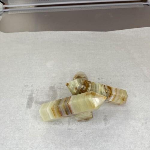 3 pcs beautiful natural green fluorite crystal gemstone point meditation reiki healing crystal stone wand wholesale