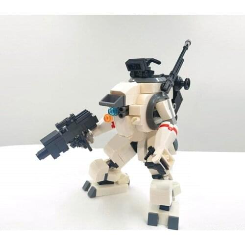 312Pcs 15cm MOC Guard Mecha Model Assembly Mecha Bricks Toy DIY Building Block Stem Toy