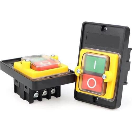 1Pcs KAO-5M/5H,Waterproof Button Switch Control Box,3P,Three-Phase Power Control Starter,10A 220/380VAC,Electrical Equipment