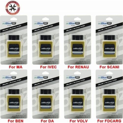 AdblueOBD2 Scanner For Renaul-t/for IVEC-O 8 Kinds Trucks Adblue Emulator NOX VIA OBD OBD2 Diagnosis Interface Trucks