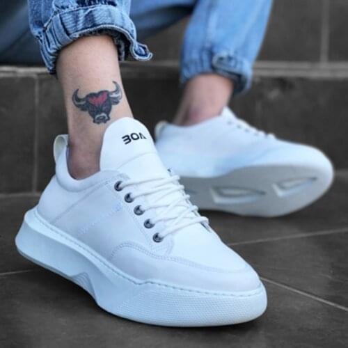 BA0163 Laced High Base White Sports Shoes Summer Wearable Fast Shipping Discount Price Turkey Manufacture