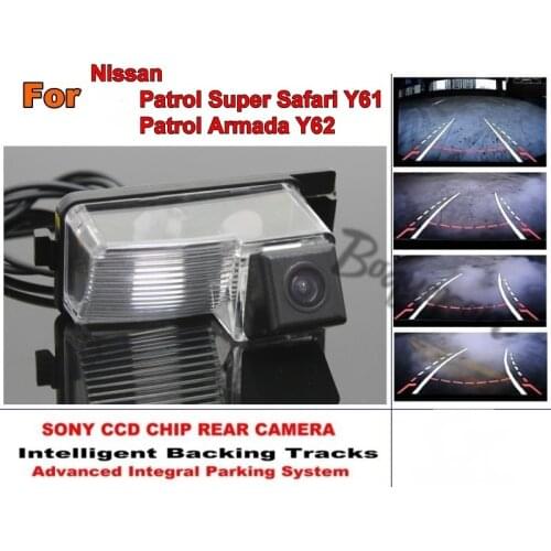 For Nissan Patrol Super Safari Y61 / Patrol Armada Y62 HD CCD Backing Tracks Chip Camera Rear View Parking Japan Night Vision