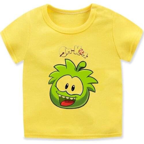 T-shirts for girls/boys cute animals eat lollipop graphic print kids tshirt summer boys t shirt cute cartoon girls shirt tops
