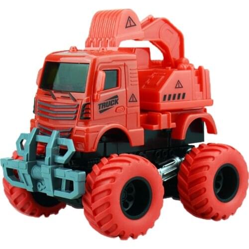 Engineering Model Toy Cars Engineering Vehicle Baby Car Toy Impact Four-wheel Drive Deformation Toy 360 Rotation Car Toy