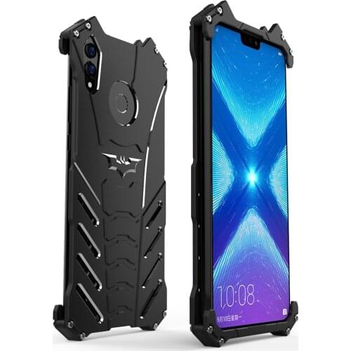Cool Alloy Case For Huawei Honor 10 Metal Armor Case Honor Note 110 Honor10 Protective Cover R-JUST Bumper Kickstand Funda
