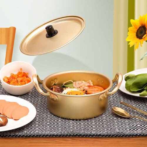 Korean Stock Pot Stew Ramen Non Stick Soup Pot Milk Pan With Lid Conjunto De Panelas De Cozinha Kitchen Wares Cookware ZY50SP