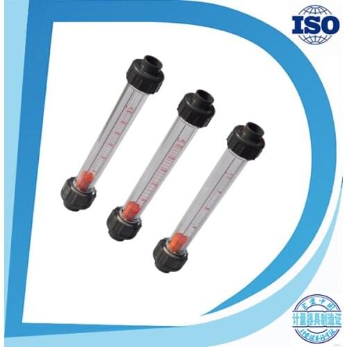 LZB15S Water Rotameter Flow range 10-100L/h long tube FBSP thread connection