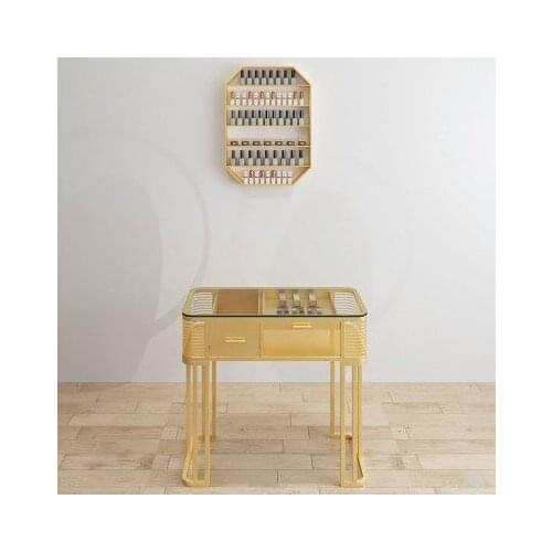 Manicure table marble / glass counter top double single layer manicure table for single and double