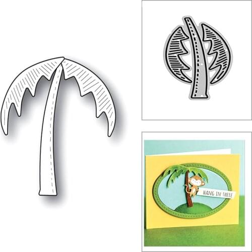 New Summer Beach Coconut Trees Plant 2020 Metal Cutting Dies for DIY Scrapbooking Decorative Embossing and Card Making No Stamps