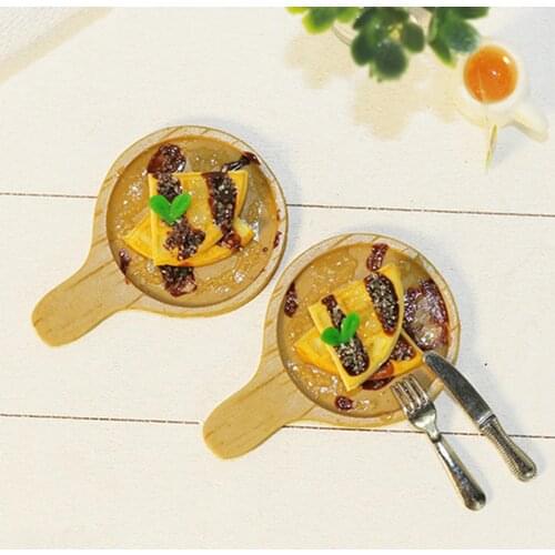 Mini Waffle Model Toy Pretend Play Dessert Food for 1/12 Doll House Accessory