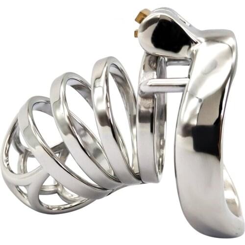 Male Chastity Device Cock Cage Belt Penis Cage Bird Dick Metal Cage Cock Urethral Lock Sex Adult Toys for Men Sex Prodcts Shop