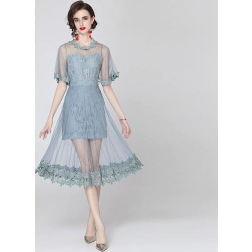 Oceanqiong Solid Summer Dresses