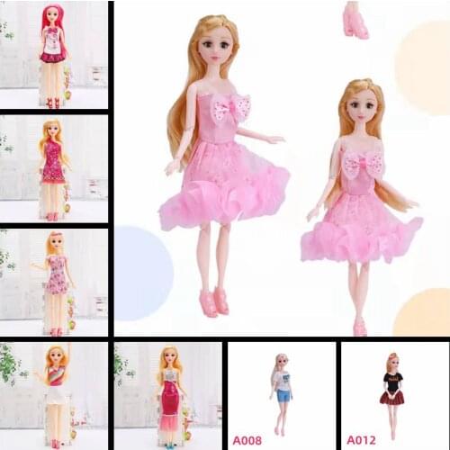 1/6 BJD Clothes for Barbie Dress Outfits Set Clothing Shirt Top Skirt Pants 11.5" Dollhouse Accessories Kids DIY Toys Girl Gifts