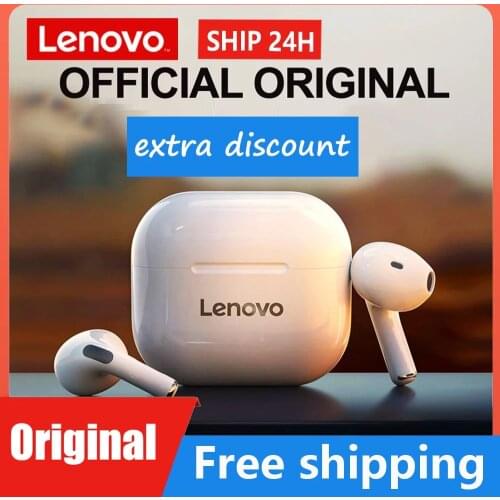 Original Lenovo LP40 Wireless Headphones TWS Bluetooth Earphones Touch Control Sports Headset Stereo Earbuds For Phone Android