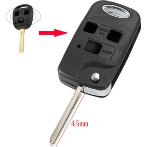 Flip Folding Remote Key Fob Case Shell For Lexus IS200 GS300 LS400 RX300 Nice