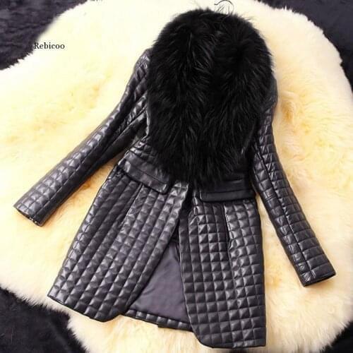 Autumn New Outerwear Long Overcoat Coats Women Warm Outwear Solid Winter Faux Leather Fur Long Sleeve Coat Jacket