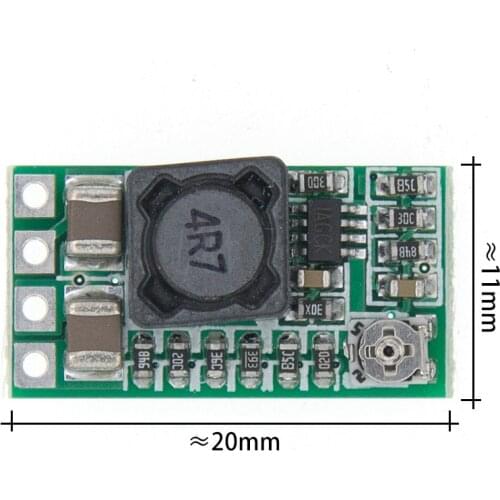 10PCS/LOT Mini DC-DC 12-24V To 5V 3A Step Down Power Supply Module Buck Converter Adjustable Efficiency 97.5