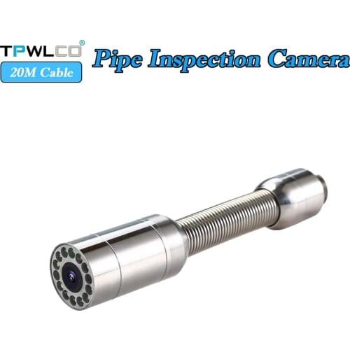 Industrial Endoscope Pipe Camera Head Used For Underground Drain Pipeline Inspection with 12pcs LED Light 23mm 1000TVL Lens