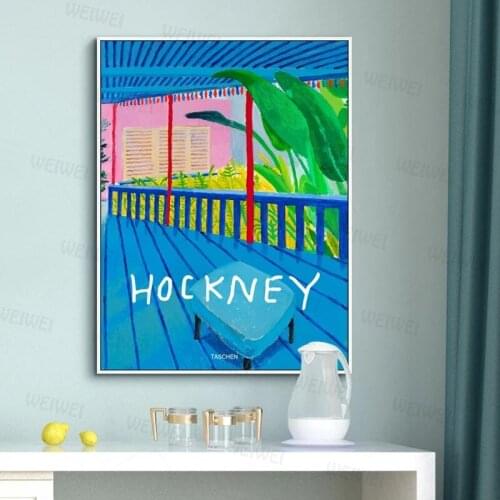 David Hockney Taschen Modern Oil Painting Bstract Colorful Canvas Art Paintings Posters Wall Art Prints Living Room Decor
