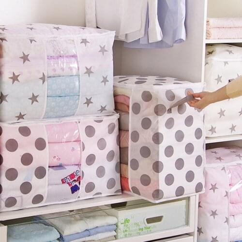 Clothes Quilt Storage Bag Blanket Closet Sweater Organizer Box Sorting Pouch Cabinet Container for Travel Home