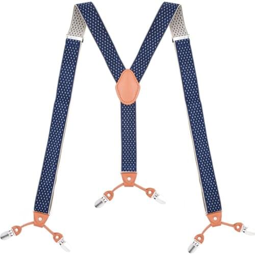 Heavy Duty Big Tall Suspenders for Men Wedding Y-back 3.5cm Wide Adjustable Elastic Trouser Pants Braces Suspensorio Masculino