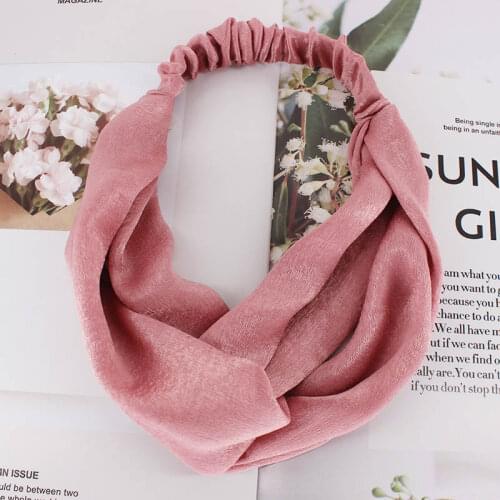 Women Fashion Vintage Solid Headbands Fashion Girls Hairband Brand High Quality Womens Hair Accseeories Cross Headwear