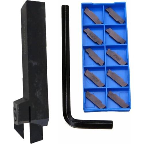 1Pcs MGEHR1616-3 CNC Lathe Turning Holder Boring Bar with 10pcs MGMN300 Inserts Cutter Blade + Wrench For Lathe Turning Tool