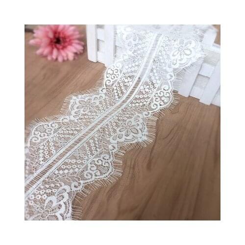 14CM width black white eyelashes lace hollow clothing decoration accessories skirt lace