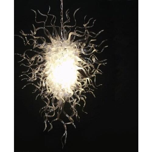 2021 Custom Made Modern Art Glass Chandelier Handmade Blown Crystal Chain Pendant Lights 120 CM