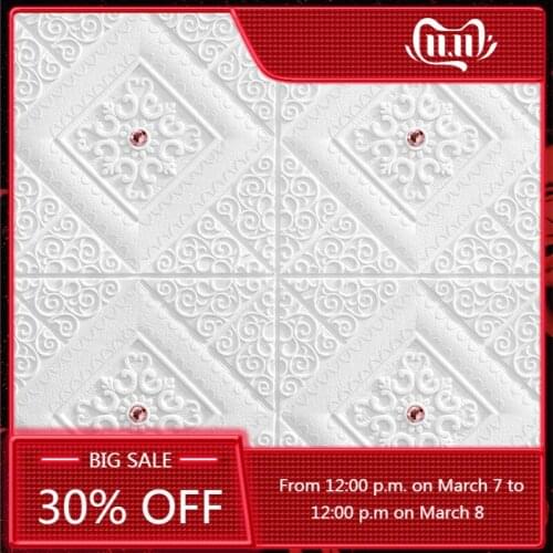 3d three-dimensional self-adhesive wall sticker bedroom ceiling ceiling foam soft package living room background decoration