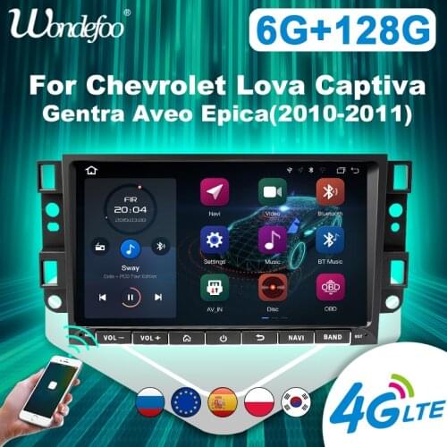 Carplay 2 din Android 10 Car radio For Chevrolet Lova Captiva Gentra Aveo Epica 2006-2011 Multimedia player GPS autoradio stereo