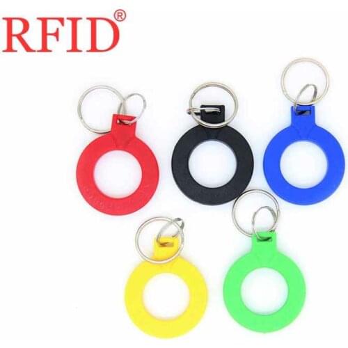 ID 125khz EM4100 TK4100 Key Fob RFID Band Read Only Circular Keychain Access Control Card Many Color Select Fast Shipping 1pcs