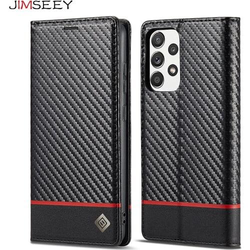 JIMSEEY Flip PU Leather Phone Case For Samsung Galaxy A22 A32 A51 A71 4G A12 A22 A52 A72 5G M40S M70S A02S Wallet Back Cover