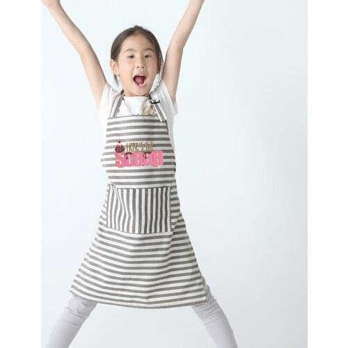 Childrens creativity Childrens painting clothes kindergarten art painting cake shop baking baking apron logo print aprons