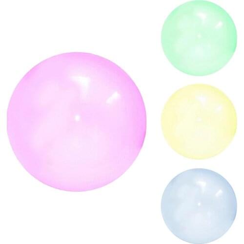 Kids Bubble Balloon Funny Toy Indoor Outdoor Inflatable Bubble Ball TPR Funny Beach Ball For Kids Birthday Gift